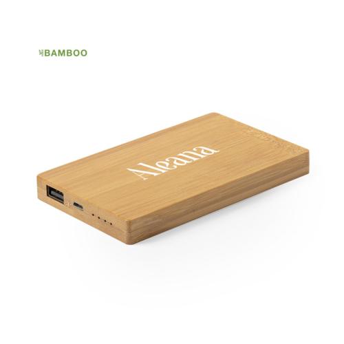 Power Bank NIPAX 5000 mAh en bambou