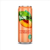 Boisson th glac pche intense FUZE TEA 33cl - Le pack de 24 canettes