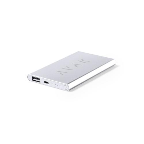 Power Bank GLIRD 4000 mAh en aluminium