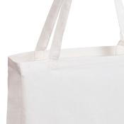 Sac shopping à soufflet et anses longues LAKOUS 100% coton 105g/m2