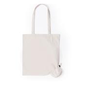 Sac shopping pliable à anses longues HELAKEL 100% coton 105g/m²