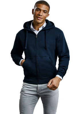 Veste zippée à capuche unisexe PREMIUM RUSSEL Authentic 280g/m²