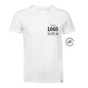 T-shirt homme col rond Origine France LEON 100% coton 150g/m²