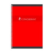 Cahier Conqurant spirale A4 21 x 29,7 cm 100 pages quadrill 5x5 - Le lot de 5