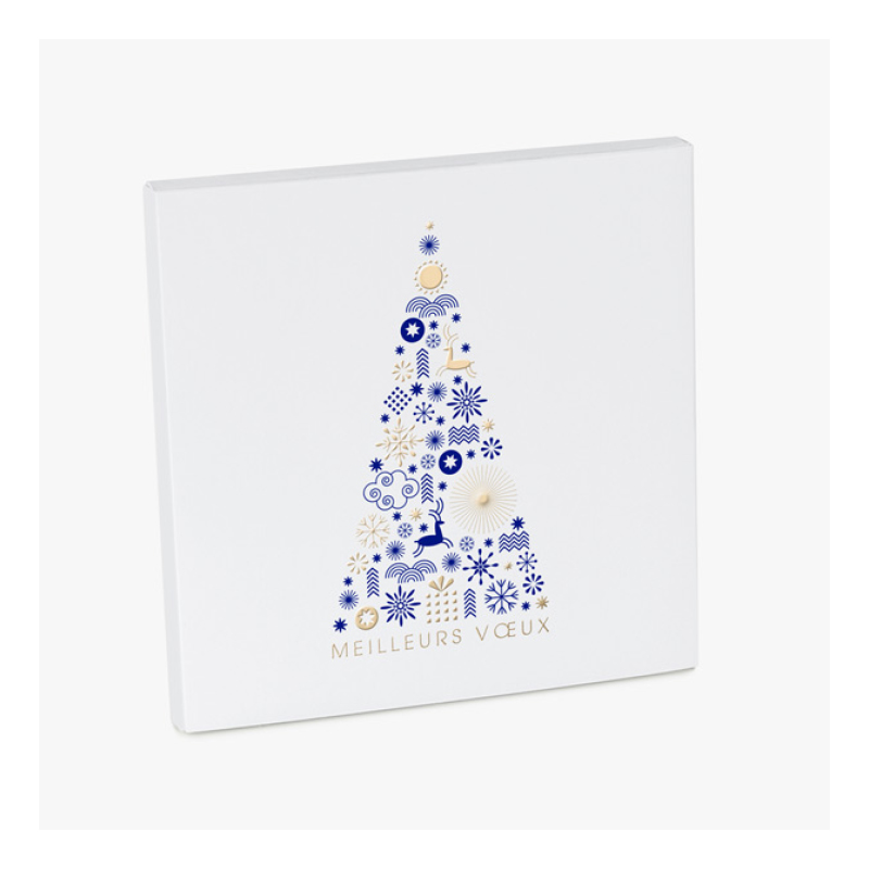 Carte chocolat - Merry Blue