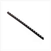 Baguettes  relier anneaux plastique 40 feuilles A4 Diam. 8 mm - La bote de 100 Noir