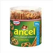 Biscuits apritifs sticks & bretzels ANCEL - La bote de 300g