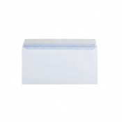 Enveloppes blanches 110 x 220 mm (DL) - 80g - Sans fenêtre - Lot de 50