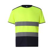T-shirt bicolore haute visibilité 130g/m²