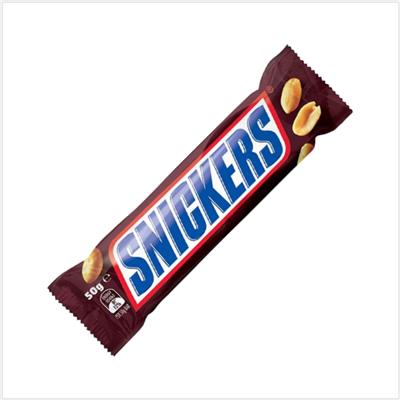 Barre chocolat caramel cacahuètes SNICKERS 50g - Le lot de 32