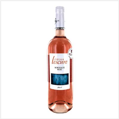 Vin Bordeaux rosé AOC - Château Lescure 75cl - Le carton de 6