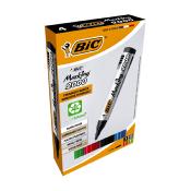 Pochette de 4 marqueurs permanents Bic Marking 2000 - Pointe ogive - Assortiment