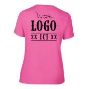 T-Shirt Femme col rond Gildan PREMIUM COTTON 100% coton 185g/m²