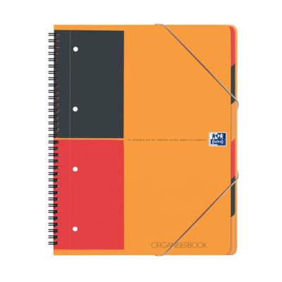Cahier trieur Organiserbook OXFORD A4+ perforé & quadrillé 5x5 - 160 pages - Le lot de 2