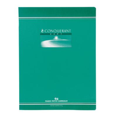 Cahier Conquérant A4+ - 24x32cm - Piqures 96p - Quadrillé 5x5 - Le lot de 5