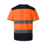 T-shirt bicolore haute visibilité 130g/m²