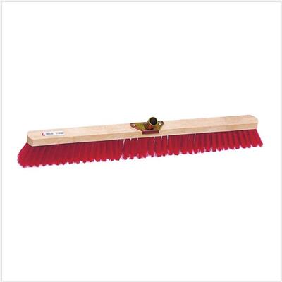 Balais cantonnier PVC rouge - L 80 cm