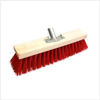 Balais cantonnier PVC rouge - L 32 cm