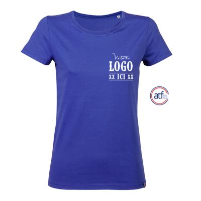 T-shirt femme col rond Origine France LOLA 100% coton 150g/m²