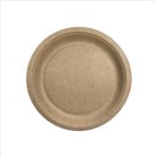 Assiette ronde en carton kraft biodgradable 17,5 cm - Le paquet de 50