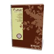 Cahier Calligraphe Forever 100% recyclé A4 - Spirales - 180 pages - Ligné 8 mm - 21 x 29,7 cm - Lot de 5