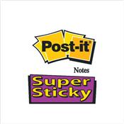 Notes POST-IT Super Sticky 76 x 76 mm - Jaune - Le lot de 6 blocs