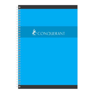 Cahier Conquérant A4 - 21x29.7 cm - Spirale 100p - Ligné & margé - Le lot de 5