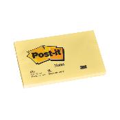 Notes POST-IT 76 x 127 mm - Jaune - Le lot de 6 blocs