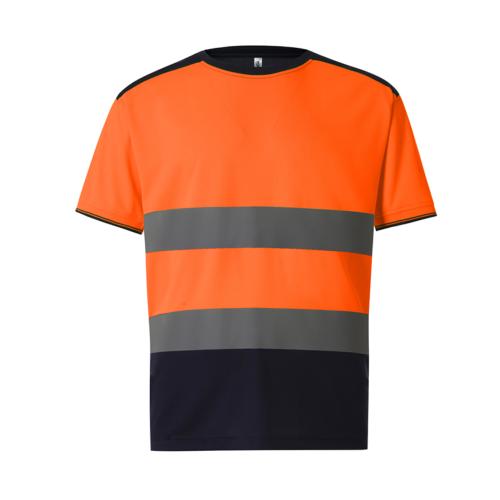 T-shirt bicolore haute visibilité 130g/m²