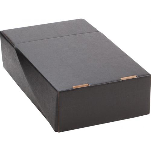 Coffret carton noir 2 bouteilles 20 x 35 x 9 cm