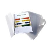 Couverture pour reliures A4 - PVC Cristal - Le lot de 100 - Incolore