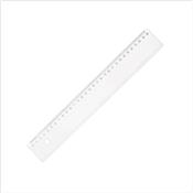 Rgle plate en plastique transparente 1 biseau - 30 cm