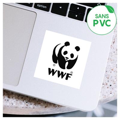 Stickers adhésif blanc sans PVC renforcé