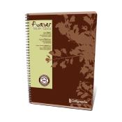 Cahier Calligraphe Forever 100% recyclé A4 - Spirales - 180 pages - Quadrillé 5x5 - 21 x 29,7 cm - Lot de 5