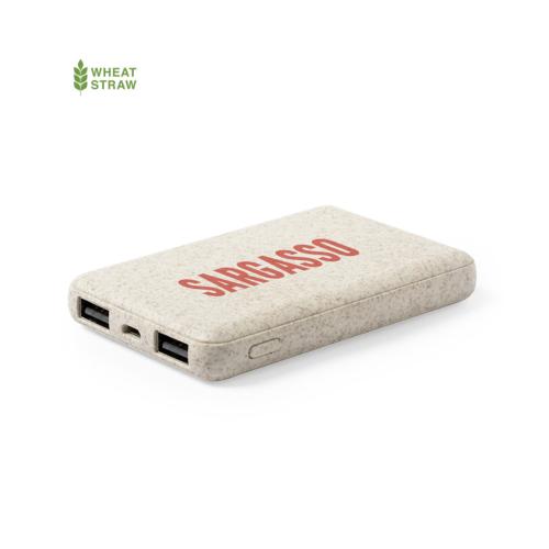 POWER BANK SHIDEN 5000 mAh en paille de blé