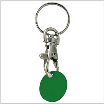 Porte-clés métal ALEA avec jeton Vert