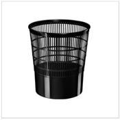 Corbeille de bureau PRO 16 litres Noir