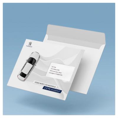 Enveloppes personnalisées auto-adhésives - 162 x 229 mm - C5