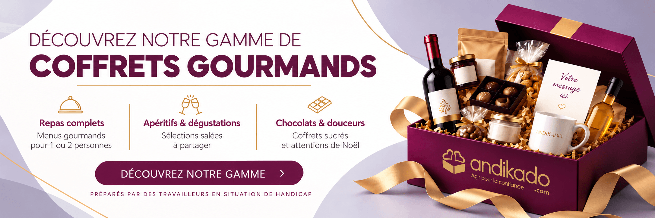 Découvrez la gamme de coffrets Andikado 2026 – ESAT / Agefiph
